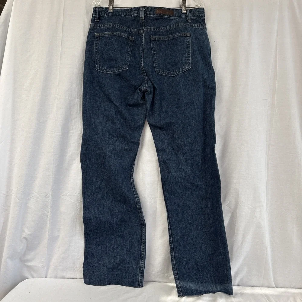 Lee Riveted Ultimate 5 Blue Jeans Women’s Size 14L 5-Pockets 100% Cotton 34x30